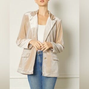NWT Entro Collection Blazer tan size L